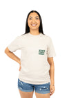 Men's Crew Neck Pocket Tee Block Desert | Bone 