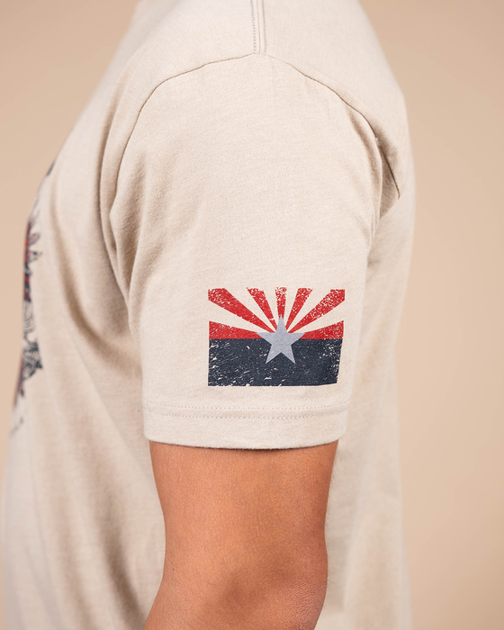 Men's Crew Neck Rise Up Arizona | Heather Tan