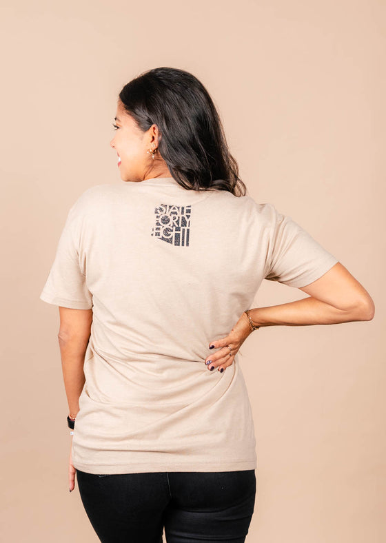 Men's Crew Neck Rise Up Arizona | Heather Tan