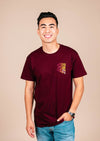 Men’s Crew Neck Sparky’s Gridiron | Burgundy