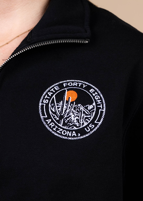 Men’s Half Zip Saguaro Seal | Black 