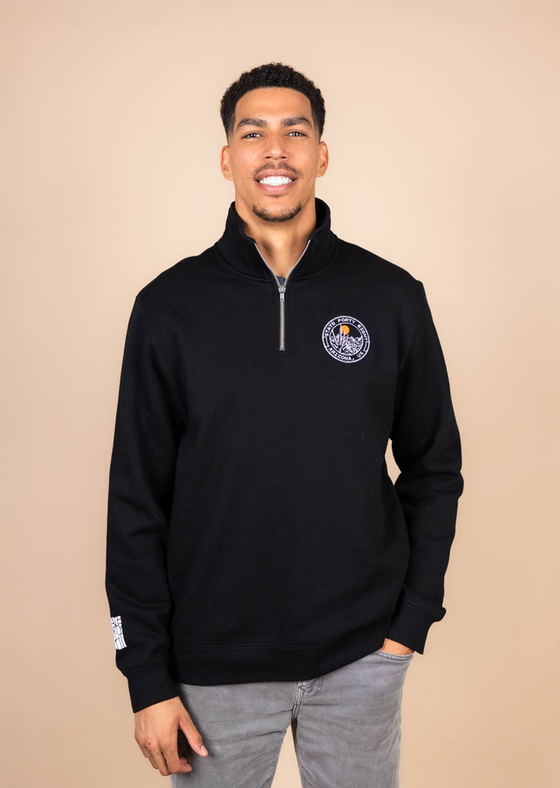 Men’s Half Zip Saguaro Seal | Black 