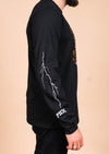 Men’s Long Sleeve Crew Neck PHX Lightning |  Black