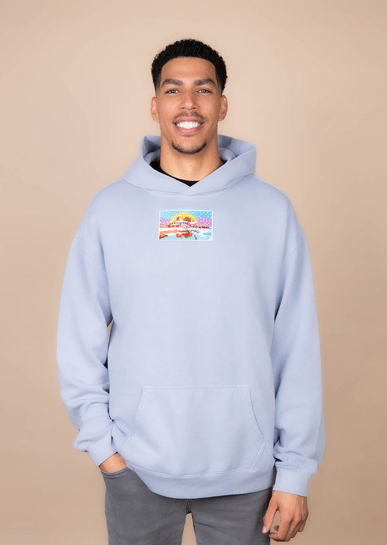 Men’s Relaxed Hoodie Snowdona | Faded Powder