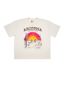  Men's Boxy Crew Neck Sunset State | Ecru