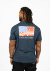 Men's Tri-Blend Crew Neck Saguaro Stripes | Legion Blue