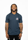 Men's Tri-Blend Crew Neck Saguaro Stripes | Legion Blue