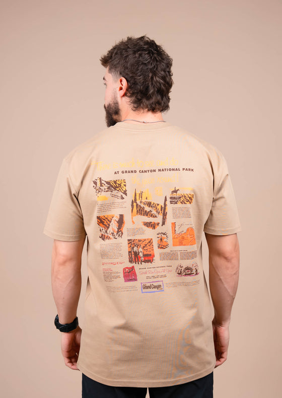Men’s Heavy Crew Neck Canyon Tours | Khaki  - State Forty Eight