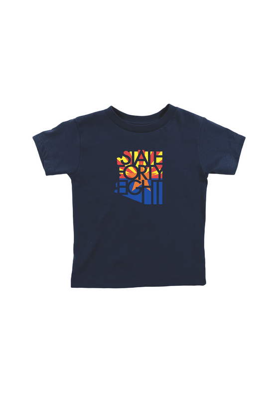 Toddler Crew Neck SFE Flag | Navy