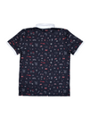 Men’s Polo Desert Freedom | Navy, White & Red