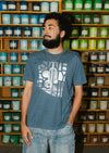 Men's Tri-Blend Crew Neck Fading Saguaro | Indigo - State Forty Eight