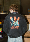 Men's Crew Neck Sweatshirt Desert Cardinal | Vintage Black - State Forty Eight