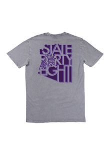  Men’s Crew Neck Stone Wash PHX Burst | Purple