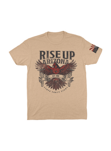  Men's Crew Neck Rise Up Arizona | Heather Tan - State Forty Eight