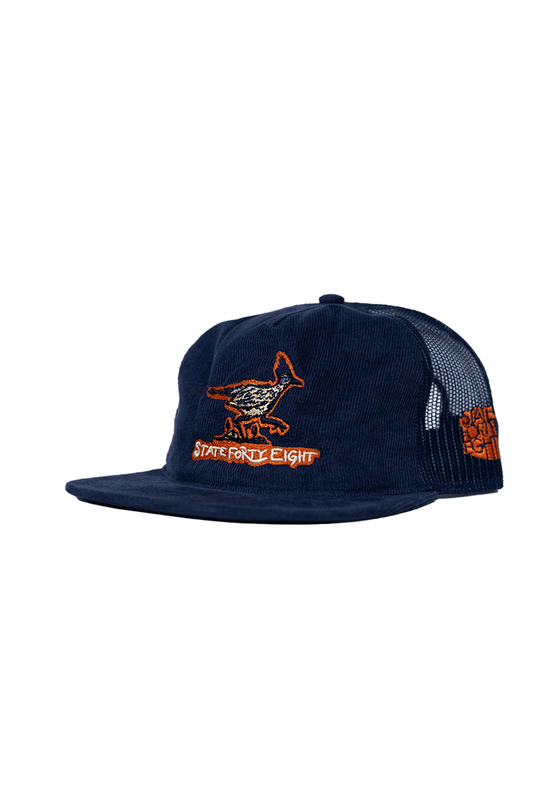 Corduroy Snapback Hat Roadrunner | Midnight Blue