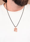 Men’s Necklace Classic | Black & Rose Gold