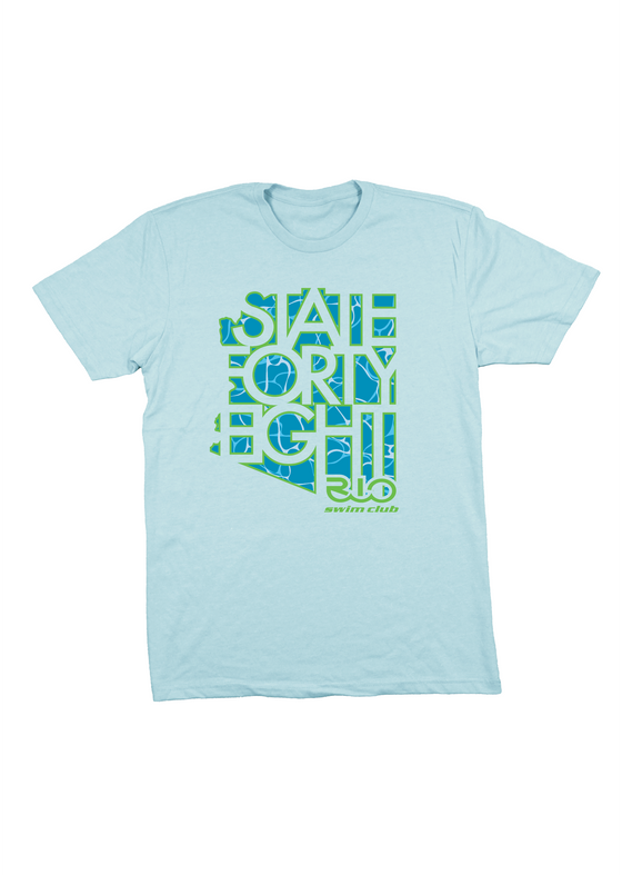 Unisex Crew Neck Rio Swim Club | Ice Blue
