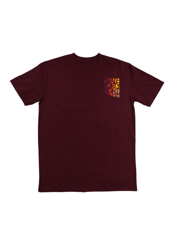 Men’s Crew Neck Sparky’s Gridiron | Burgundy