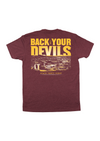 Unisex Crew Back Your Devils | Heather Maroon