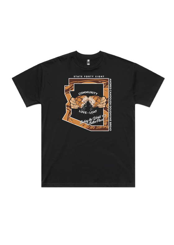 Unisex Crew Neck Andres CanDough DoughVine Bread | Black - State Forty Eight