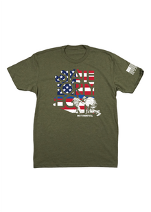  Unisex Crew Neck Back to Basiks | Military Green