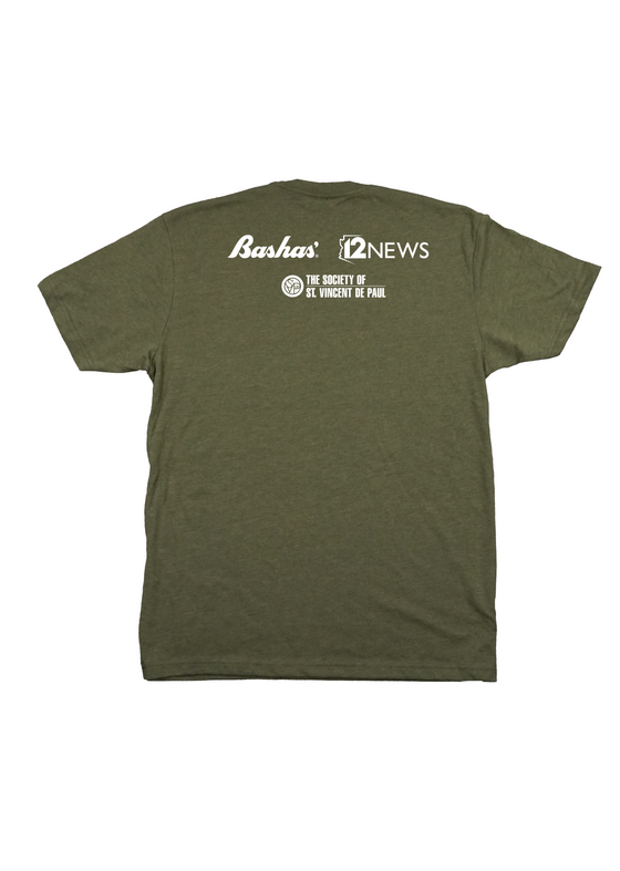 Unisex Crew Bashas' Turkey Tuesday Adult Crew Neck | Military Green