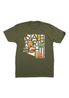 Unisex Crew Bashas' Turkey Tuesday Adult Crew Neck | Military Green