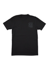 Men's Tri-Blend Crew Neck Classic | Black & Black   - State Forty Eight