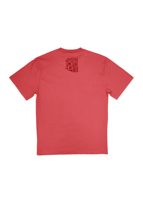 Men's Heavy Crew Neck Cactus Crush 2.0 | Faded Cardinal