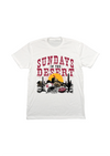 Men's Crew Neck Sundays in the Desert | White