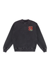 Men's Crew Neck Sweatshirt Desert Cardinal | Vintage Black