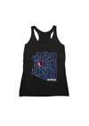 Women's Racerback Tank Top Centennial High School | Vintage Black - State Forty Eight