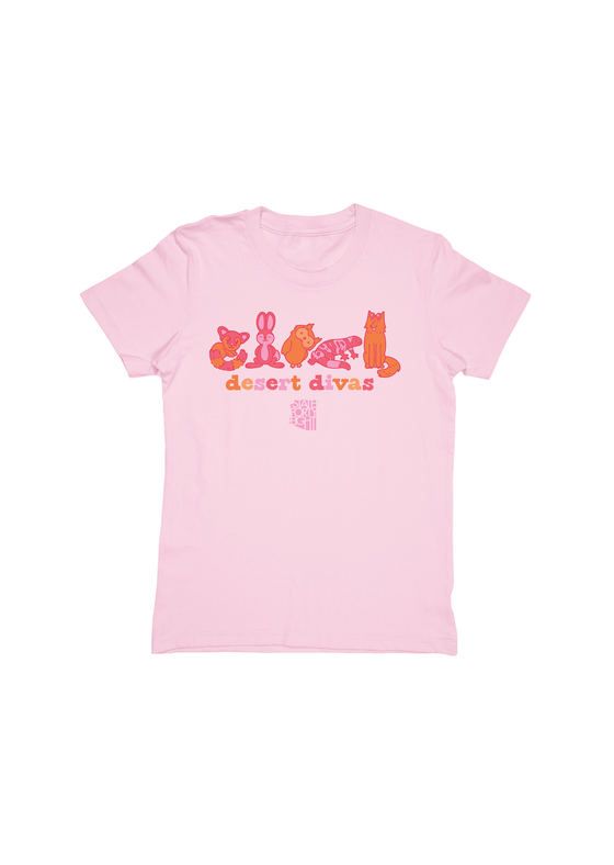 Youth Crew Neck Desert Divas | Pink