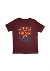 Youth Crew Neck SFE Distressed Flag | Maroon - State Forty Eight