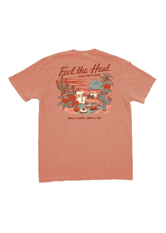 Men’s Crew Neck Feel The Heat | Terracotta