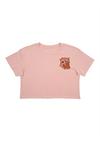 Women's Crop Top Feel The Heat | Hazy Pink
