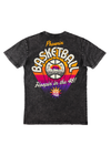 Men's Crew Neck Hoopin' In The 48 | Stone Wash - State Forty Eight
