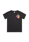 Youth Heavy Crew Neck Hoopin' In The 48 | Faded Black - State Forty Eight