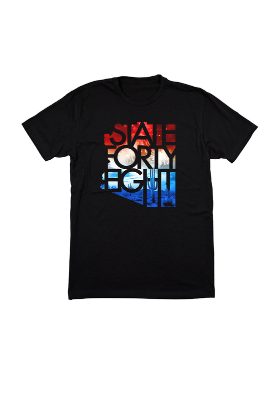 Men’s Crew Neck Fireworks | Black • State Forty Eight