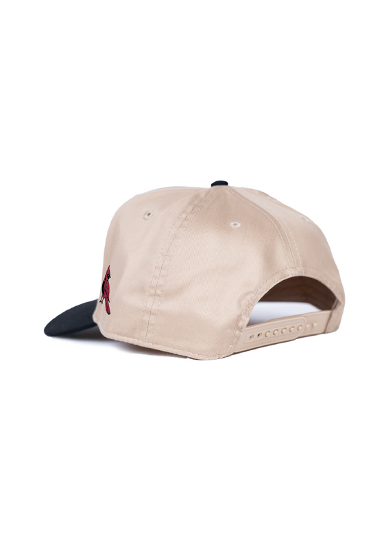 Frame Snapback Hat SFE Khaki Bird | Black & Khaki - State Forty Eight