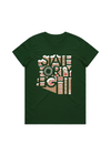 Women's Crew Neck WADC November| Forest Green  - State Forty Eight
