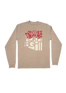  Men's Heavy Long Sleeve Paisley Cactus | Khaki 