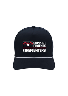  Snapback Rope Hat Phoenix Fire Dept. | Navy Blue & White