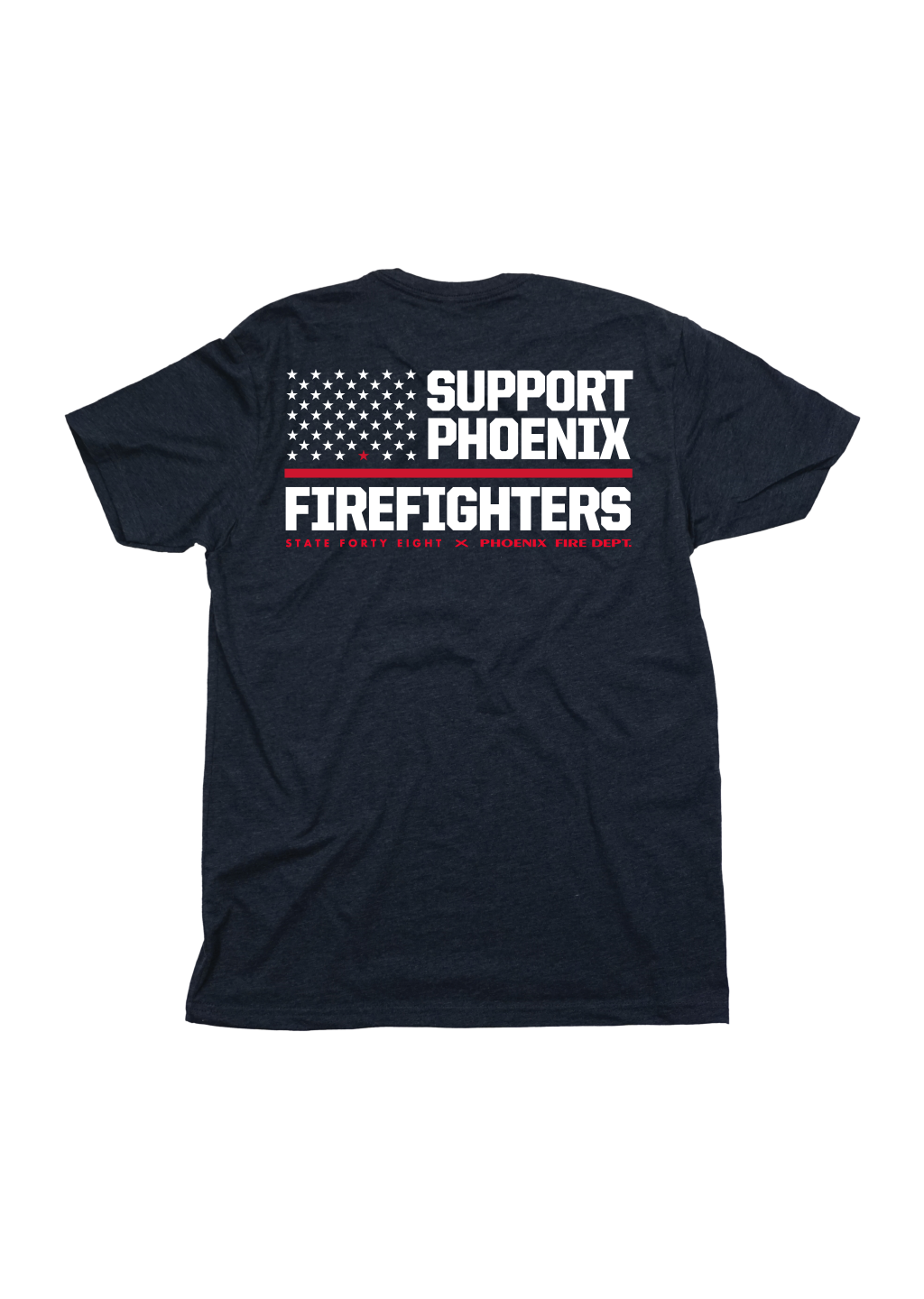 Öffen（オッフェン） pointed-FRIN / NAVY ☆ Men's Crew Neck Phoenix Fire Dept. | Midnight Navy | State