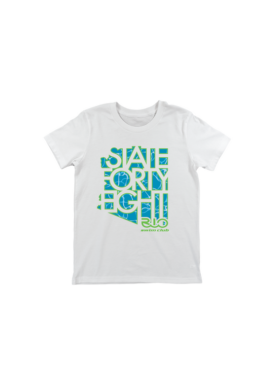 Youth Crew Neck Rio Swim Club | White