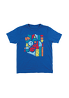 Youth Crew Neck Scribble | Royal Blue