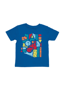  Toddler Crew Neck Scribble | Royal Blue