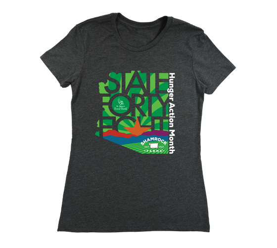 Women's Crew Neck Shamrock Foods x St. Mary's Food Bank | Dark Grey Heather