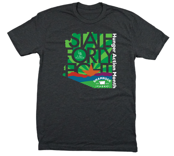 Unisex Crew Neck Shamrock Foods x St. Mary's Food Bank | Charcoal