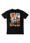 Men's Crew Neck AZ Collage | Black Stone Wash